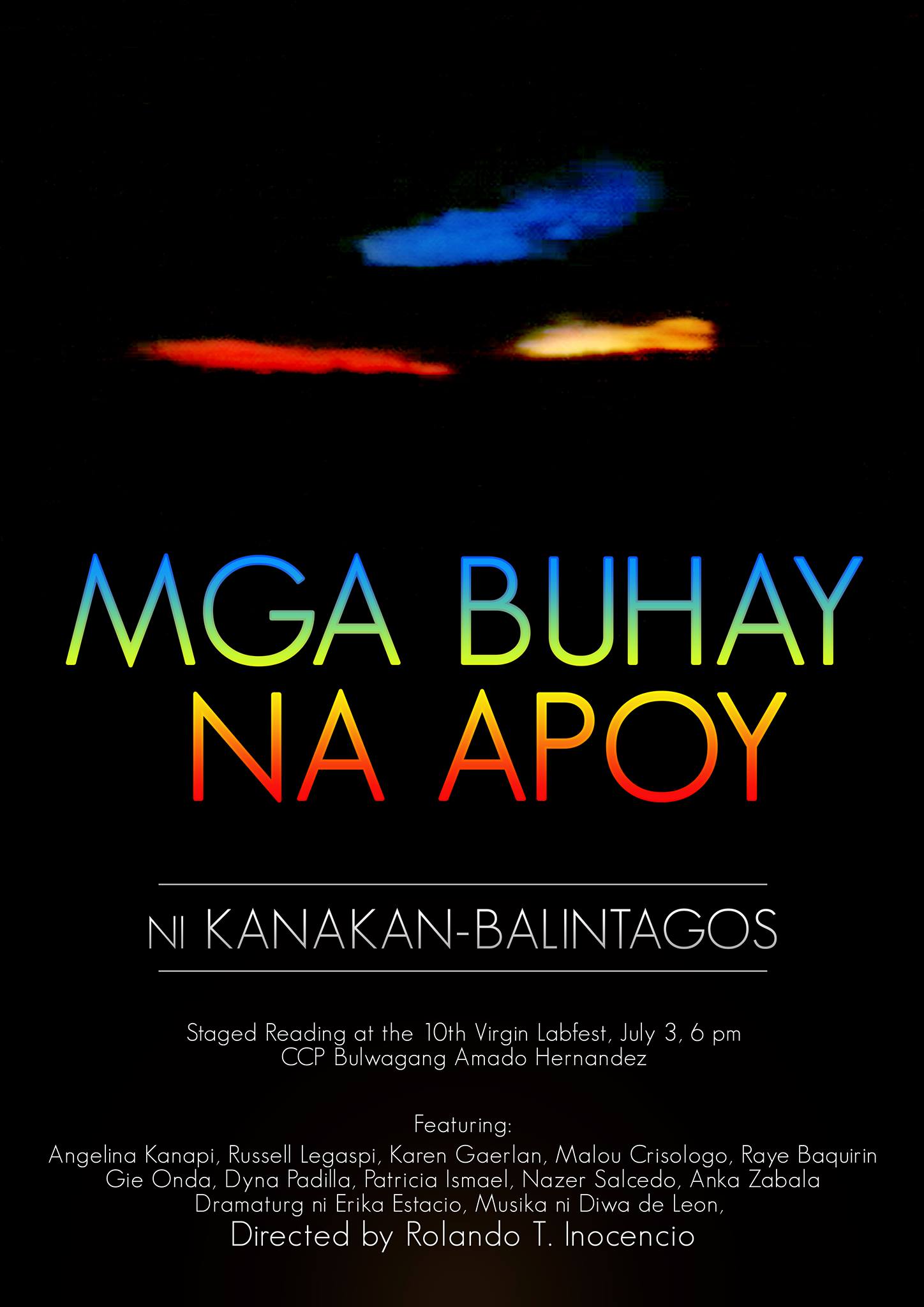 Kanakan Balintagos Mga Buhay na Apoy, poster a tricolor Sunset in South Palawan