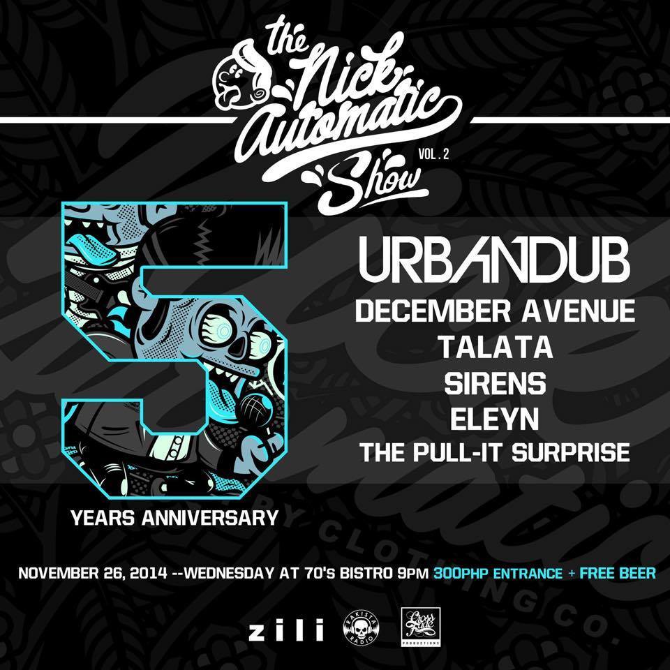 Urbandub See you at 70's Bistro on November 26 for The NICK AUTOMATIC™ Show!