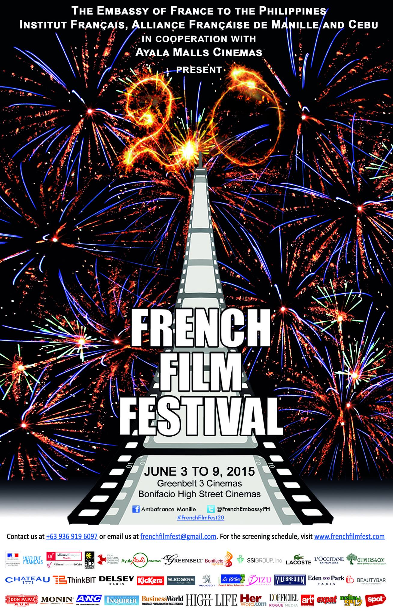 20th French Film Festival Agimat Sining at Kulturang Pinoy