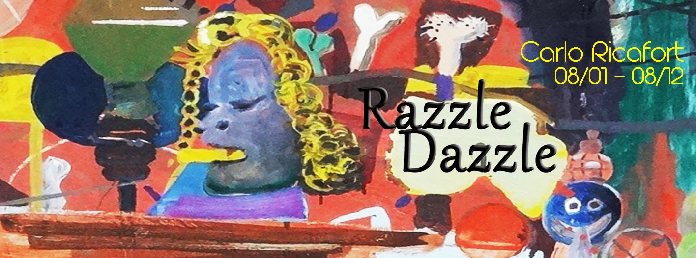 Razzle Dazzle: Carlo Ricafort     Today     at 6:00pm     Starts in about 11 hours · 78°F Scattered Clouds     	     Show Map     ARTERY     102 P.Tuazon Blvd, 4001 Cubao, Quezon City, Philippines Join us on Saturday, August 1, 2015 at 6:00 pm for Carlo Ricafort's solo exhibition feature as part of the group exhibition: "Razzle Dazzle" at Artery Art Space - A two-month long group exhibition featuring works by Kris Abrigo, Dean Africa, Zeus Bascon, Gene Paul Martin, Carlo Ricafort, and Tanya Villanueva. From August 1 to 12, Carlo Ricafort's works will be featured at the first floor Artery Portal. Carlo Ricafort is a U.S based artist. He has exhibited locally and abroad, most recently at Vinyl on Vinyl, The Havana Biennial, and at the MIAM Museum in Sete, France. "Ethnocentricity breeds kitsch and aesthetic contempt when applied in bad taste like fascist propaganda, thus Carlo Ricafort's caricatures of expressionism and primitivism borders on ironic critique over pure states of being in this age of capitalist reproduction." Razzle Dazzle s a simultaneous presentation of creative studies catalyzed by experimentation and intuitive research alongside successful attempts at artistic pattern and design, fantastic narratives and figuration, and Pop content with a surreal sense of wit. Get a glimpse of all the artist's artistic process at the main exhibition space (2nd floor) while witnessing the composition of the exhibit change during its duration, with the independent solo feature of each artist's artistic statement bridging the divide between conceptual attempts to fully realized outcomes (1st floor portal). view the full press release here: http://on.fb.me/1OAYyeP Opening Dates: Aug 1: Carlo Ricafort Aug 15: Tanya Villanueva Aug 29: Dean Africa Sept 12: Kris Abrigo Sept 26: Gene Paul Martin Oct 10: Zeus Bascon Oct 24: Razzle Dazzle finale ----- From August 1 to 12, Carlo Ricafort's works will be featured at the first floor Artery Portal. Carlo Ricafort is a