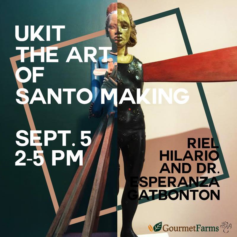 Ukit: The Art of Santo Making     Saturday, September 5     at 2:00pm - 5:00pm     Next Week · 89°F / 75°F Thunderstorm     	     Show Map     Lopez Museum and Library     G/F Benpres Bldg. Exchange Road Corner Meralco Avenue, Ortigas Center, 1600 Pasig Lopez Museum and Library invites you to take part in "Ukit: The Art of Santo Carving", an afternoon of discussion on the art of santo-making, from the religious images it employs to the actual process that goes into making the figures. Join Dr. Esperanza Gatbonton and guest artist Riel Hilario as they give new perspective on how these familiar tradition figures in contemporary Philippine culture. RIEL HILARIO, coming from a family of traditional sculptors of santos, will talk about how his contemporary art practice was transformed by his early exposure to religious imagery. Riel has had several solo exhibitions in the Philippines (The Drawing Room and Art Informal, among others), New York, Singapore, and Paris and was one of the Cultural Center of the Philippine’s Thirteen Artists Awardees back in 2012. In the same year, he was also named one of the winners of the Ateneo Art Awards and Philippine Art Awards. DR. ESPERANZA GATBONTON will speak about the scholarly work that she has done on the subject highlighting her published researches (Philippine Religious Carvings in Ivory and A Hertiage of Saints). Last 2014, she was also a panelist at the conference entitled Transpacific Engagements (Ayala Museum) to give the discussion a scholarly bent. This lecture coincides with the exhibition "Open Ends". Ukit: The Art of Santo Carving with Dr. Esperanza Gatbonton and Riel Hilario will be held at the Lopez Museum and Library on September 5 (Saturday) 2-5 pm. Admission is Php 115 for students and Php 135 for adults. For inquiries please call us at 6312417 or email us atlmmpasig@gmail.com.
