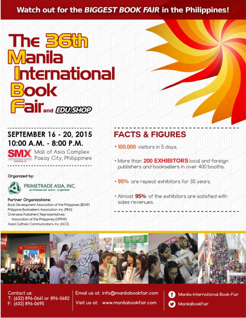 Manila International Bookfair Wednesday, September 16 Show Map SMX Convention Center Seashell Lane, Mall of Asia Complex, 1300 Pasay City, Philippines Dianetics and Scientology Center is one of the exhibitors in this event.