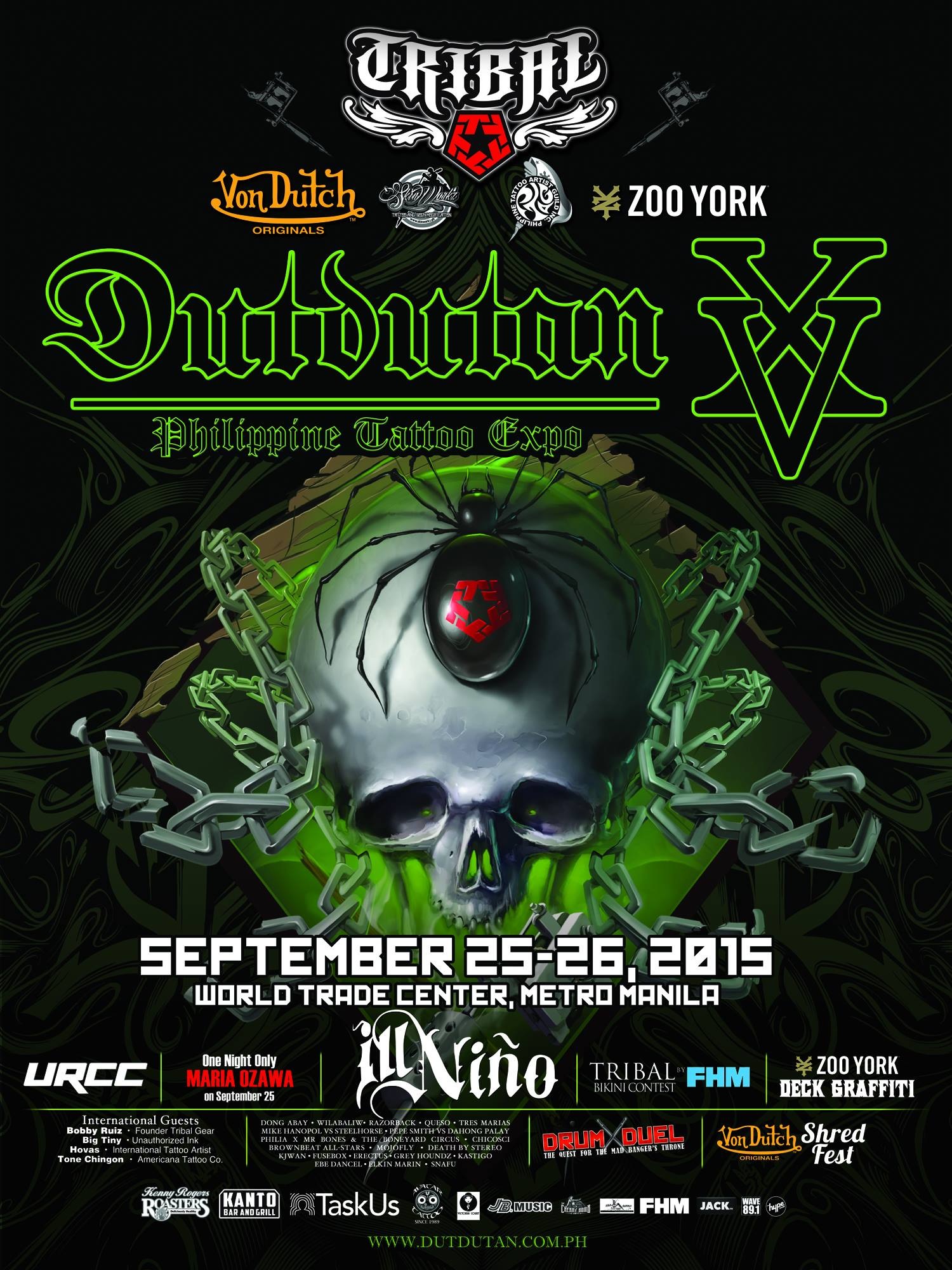 Dutdutan XV - September 25/26 at The World Trade Center. Are you ready to get INKED?!