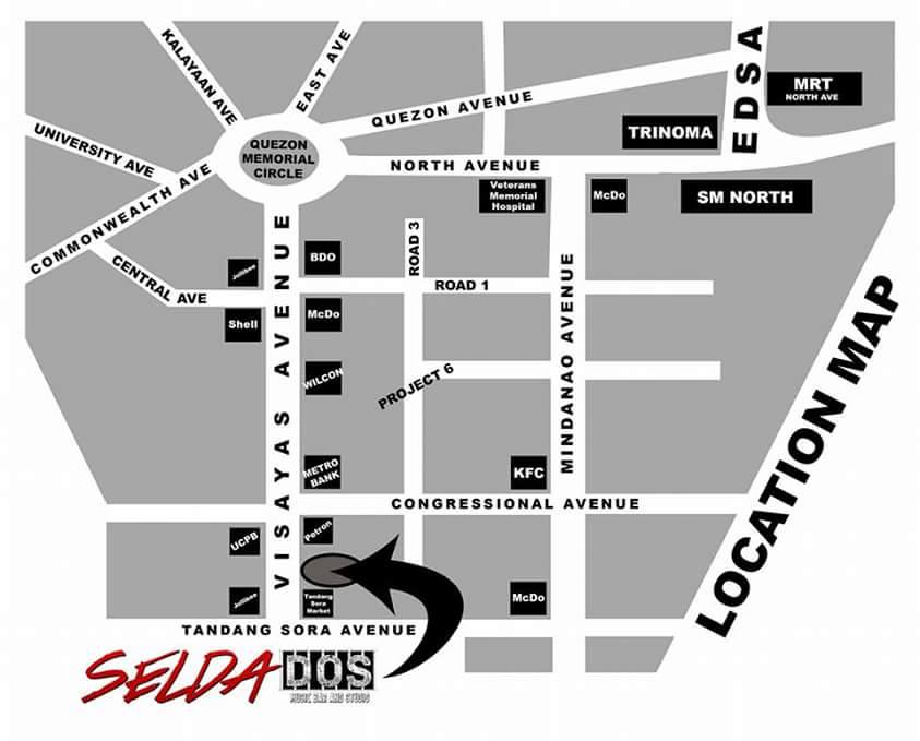 ***Location Map po ng ating venue Selda-Dos, Visayas Ave., Tandang Sora, QC