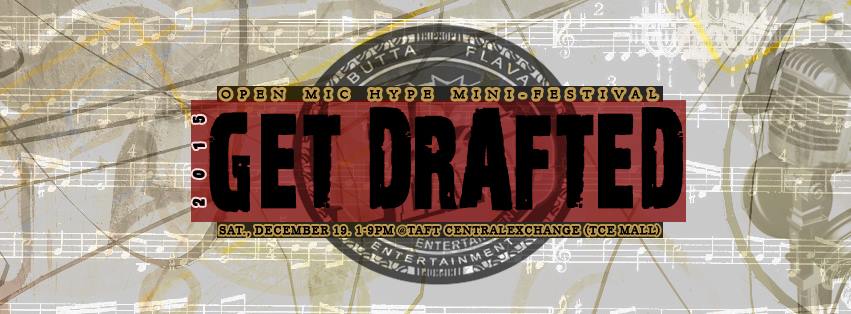 GET DRAFTED! (The OPEN MIC HYPE by BFe MINI-FEST) clock Saturday, January 23, 2016 at 1 PM - 9 PM Show Map Taft Central Exchange(TCE Mall) Buendia LRT,Sen Gil Puyat Ave.,Pasay City, 1033 Pasay City, Philippines SAVE THE DATE: Saturday, January 23, 2016! OPEN MIC HYPE by BFe MINI-FESTIVAL (DRAFT DAY) JOIN and get the chance to be "drafted" by the most successful Indie/Underground Camps! Get the opportunity to work with them on a long-term basis! Here's how! "GET DRAFTED!", THE OPEN MIC HYPE MINI-FESTIVAL BY BFe is the 1st of its kind to be held in the Philippines. This event will take place at TCE (Taft Central Exchange) also known as EGI Mall, located on Taft Ave., corner Buendia Ave., Pasay City on Saturday, January 23, 2016. It will be organized and presented by Butta-Flava Entertainment, headed by Jug Honeyluv and assisted by Bebe Riz, in cooperation with The Pinoy Hiphoppaz Organization, and Women's Business Hip Hop. The activity will start from 1pm and last until 9pm. REGISTRATION PERIOD: Nov. 29, 2015 - Jan. 15, 2016 REGISTRATION FEE: We will write you the info when you sign-up. REGISTRATION WILL BE DONE ONLINE VIA: https://www.facebook.com/OpenMicHype.BFe PROCEDURES: Like and support the page. Send a message via the INBOX on that page with the ff. info: FULL NAME & AKA GROUP/AFFILIATION (IF ANY) SONG TITLE SONG # OF MINUTES SONG SAMPLE CELL # SEND YOUR PICTURE We will respond to you with information and procedures about January 23rd! *WE WILL ONLY ENTERTAIN THOSE WHO SIGN-UP VIA THE OFFICIAL PAGE AND NOT VIA OUR PERSONAL INBOXES SO PLEASE, KINDLY FOLLOW OUR SIMPLE INSTRUCTIONS. Registration Fee: We will write you the info when you sign-up. MECHANICS: Registered artists will perform 1 song in front of the judges. Minus-one format. No plus-ones will be allowed. 1 song only - max of 5 minutes each - original - NO REMIX USB or CD format Theme of song: Any topic - Show your skills! The panel of judges will choose the artist of the
