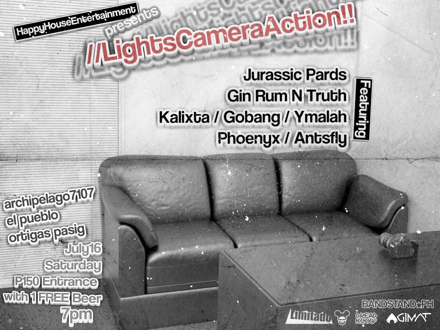 redslim08 Page Liked · 7 hrs · Allowed on Timeline Design: HappyHouseEntertainment "LightsCameraAction!" Poster!