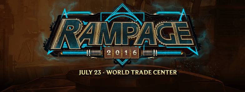League of Legends Rampage 2016 clock July 23 2016, Saturday at 10 AM Happening Now · 88° Partly Cloudy pin Show Map World Trade Center Pasay City, Pasay City, Philippines ticket Find Tickets Tickets Available goo.gl About Discussion Details The biggest one day one game event in the Philippines is back - Rampage 2016! Happening on July 23, 2016 at the World Trade Center Pasay City, Rampage 2016 brings you a zip zapping blast experience of live eSports action, bizarre cosplay interactions and a day full of on-stage and ground events for all the summoners out there to enjoy! For more info, visit the Rampage 2016 official website: http://lol.garena.ph/rampage2016