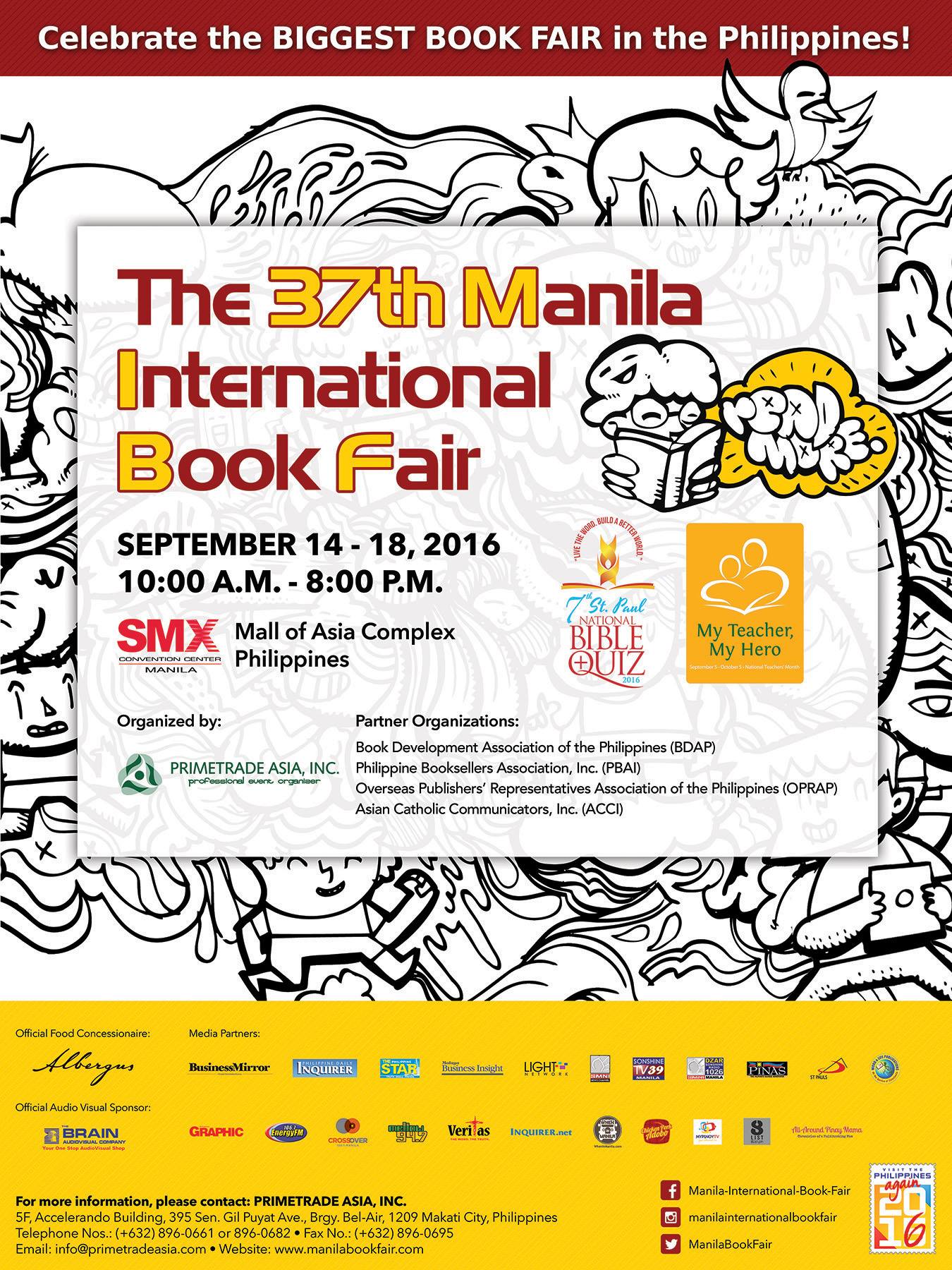 Manila International Book Fair Page Liked · August 10 · #MIBF2016 #ManilaInternationalBookFair