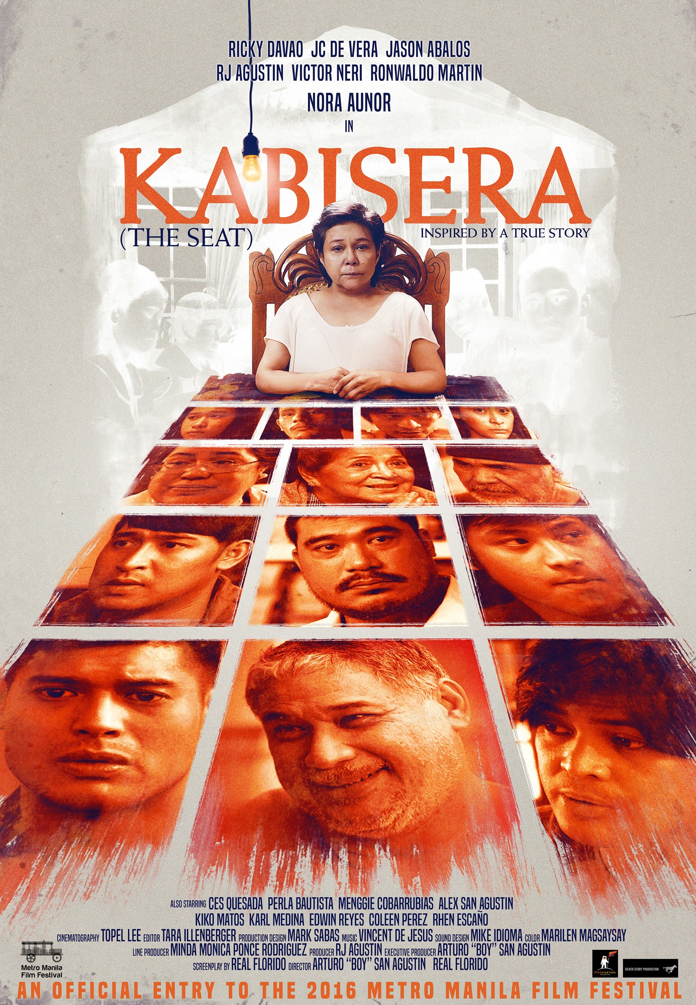 Kabisera Film - MMFF 2016 Page Liked · November 29 · Presenting the official movie poster of KABISERA, an official entry to the 2016 Metro Manila Film Festival (MMFF) Official a film by Arturo Boy San Agustin & Real Florido Starring Nora Aunor Ricky Davao... See More — with Jc Salamankero, Alex San Agustin, Ces M. Quesada, Francsico Perestrelo De Matos, Vincent A. DeJesus, Karl Medina, Coleen Perez, Nog Quilala and Jason Abalos.