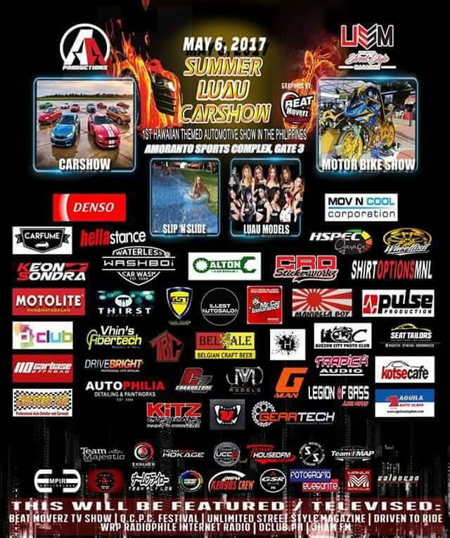 Pao Dela Cruz Follow · May 3 · Guys this coming May 6 saturday this is our day and our first summer carshow this will be held at amoranto sport complex gate 3 come and join us this will be fun