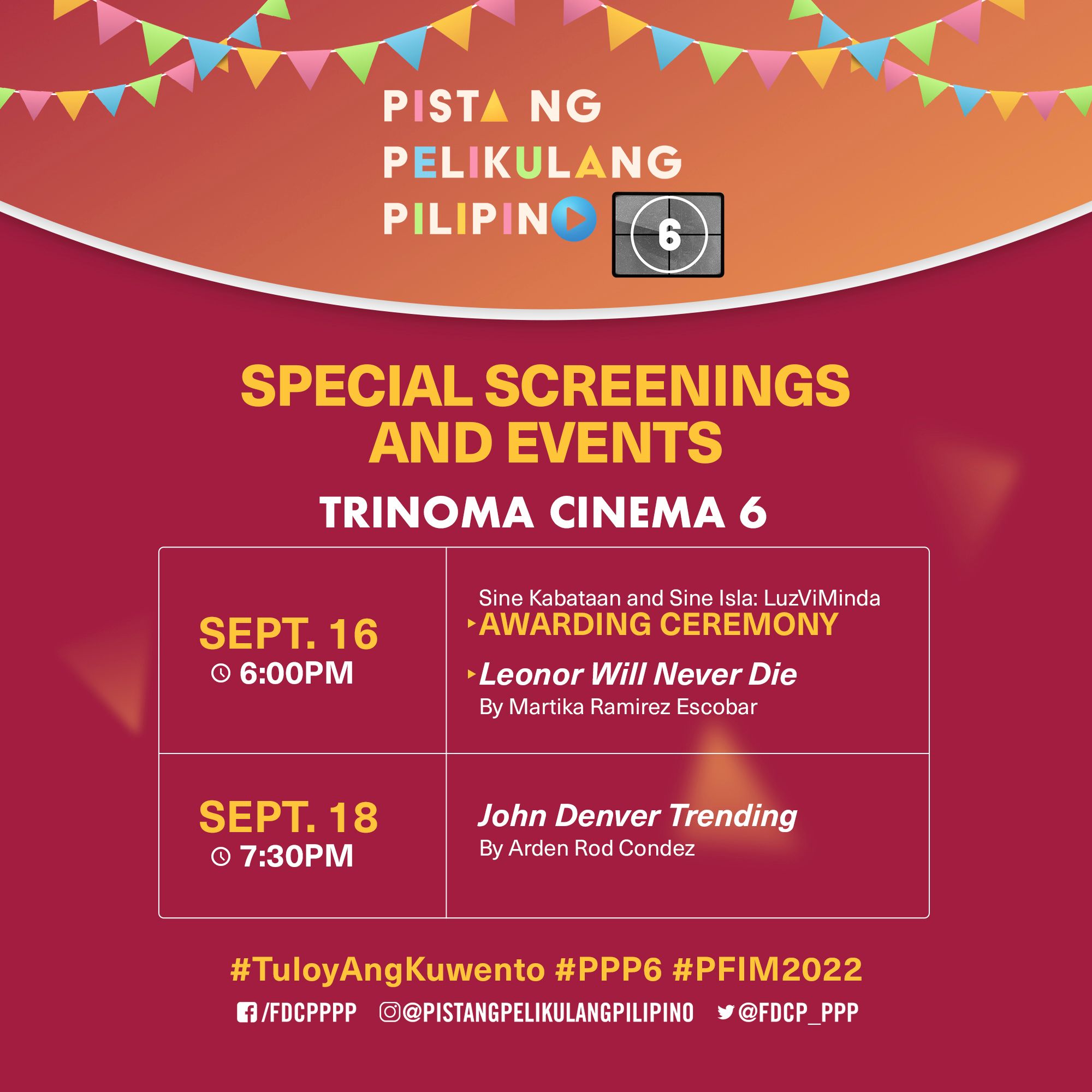 Pista Ng Pelikulang Pilipino Agimat Sining At Kulturang Pinoy 