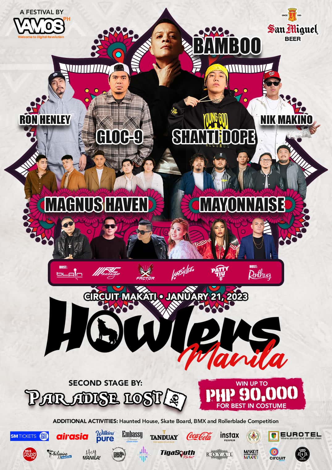 HOWLERS MANILA CONCERT POSTER