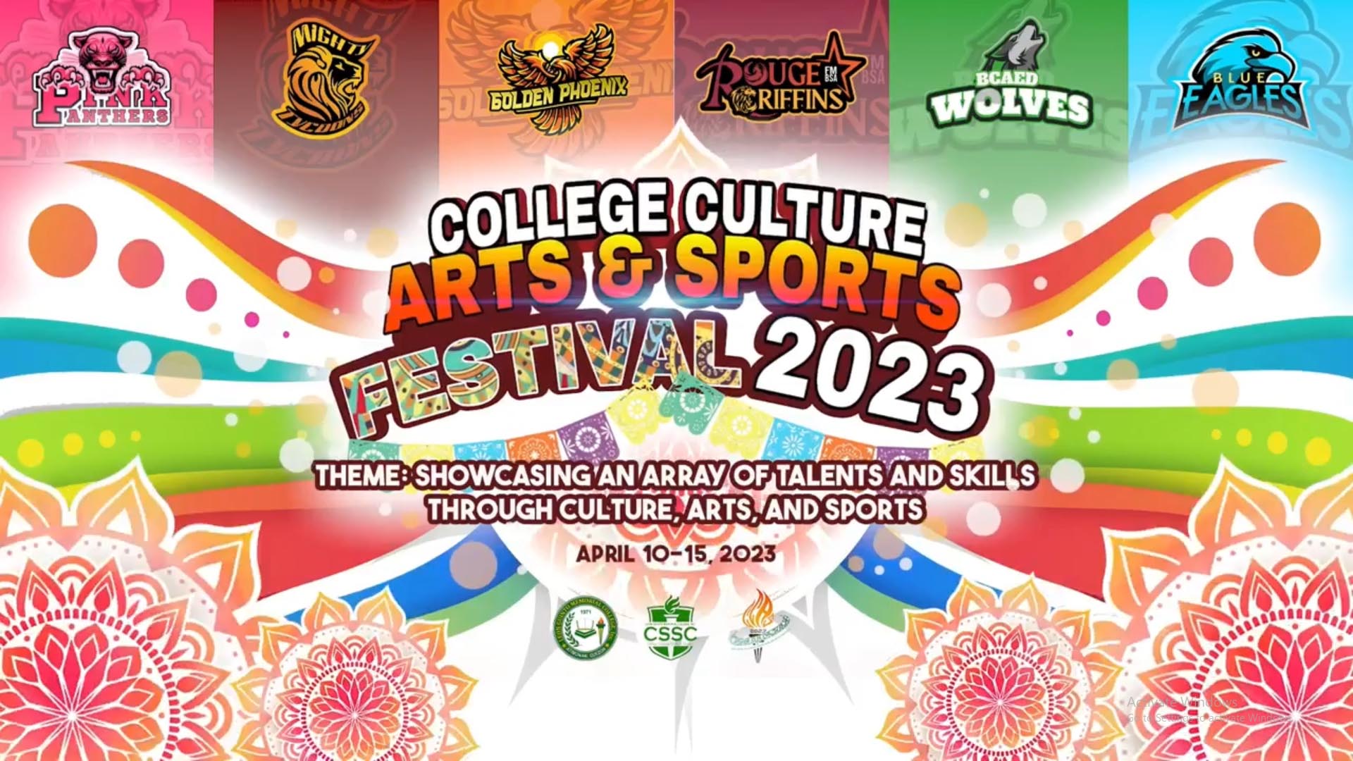 College Culture Arts & Sports Festival 2023 Agimat Sining at
