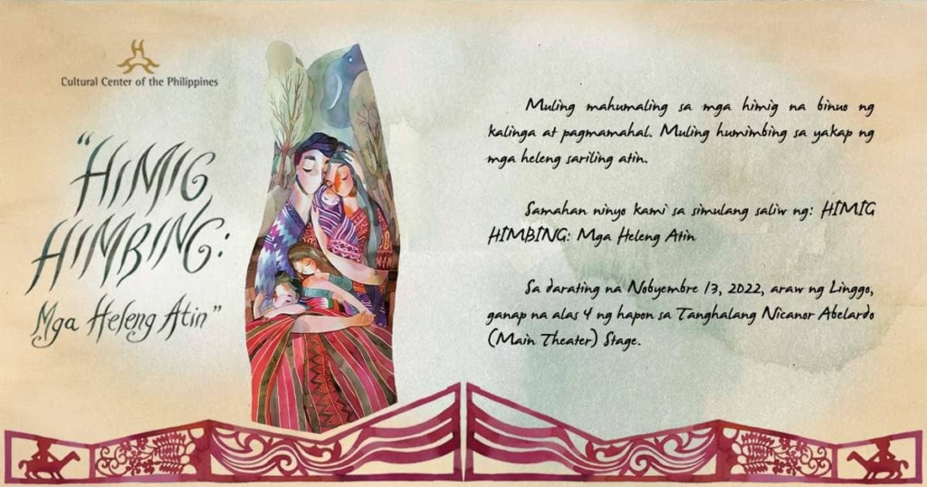 New Takes On Filipino Lullabies In HIMIG HIMBING: Mga Heleng Atin ...