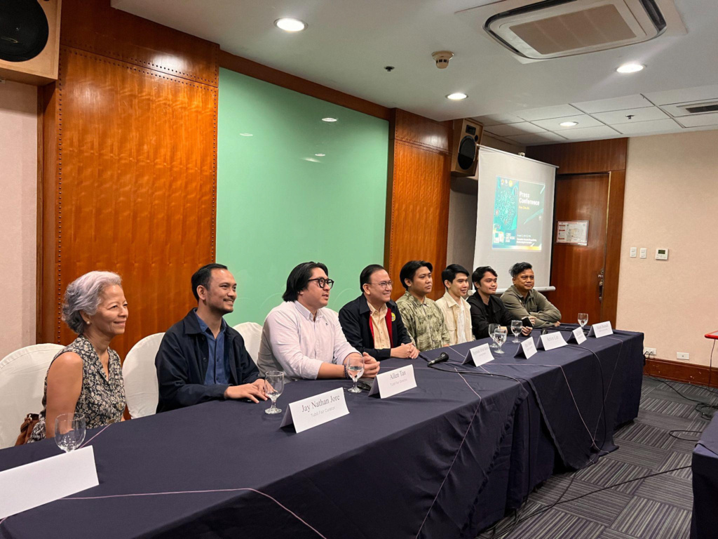 Tubô Cebu Art Fair and Cebu Art Book Fair press conference panel (L-R): Arts Council of Cebu Foundation representative Maya Franco, Tubô Cebu Art Fair Curator Jay Jore, Tubô Cebu Art Fair Director Allen Tan, Cebu City
Acting Mayor Raymond Alvin Garcia, Cebu Art Book Fair co-founder Marc Abuan, Anton Lin, Event Director Carl Rabor, and Cebu Art Book Fair co-founder Mark Deutsch.